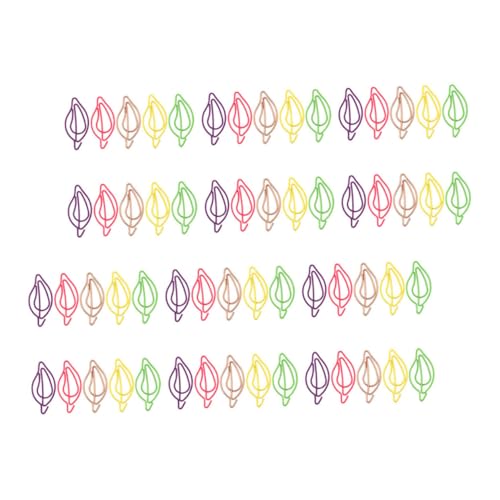 Gadpiparty 70 Stück Teiliges Metall Büroklammern Blattform Kleine Dekorative Paperclip Clamps Multifunktionale Lustige Lesezeichen für Notizen Organizer Planer und Dokumentenablage Gadpiparty 70 Stück Teiliges Metall Büroklammern Blattform Kleine Dekorative Paperclip Clamps Multifunktionale Lustige Lesezeichen für Notizen Organizer Planer und Dokumentenablage von Gadpiparty