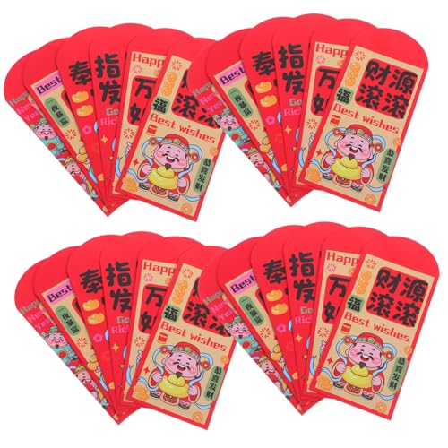 Gadpiparty 72 Stück Rote Umschläge Jahr Des Pferdes Chinesische Neujahr Geldumschläge Traditionelle Hongbao aus Dickem Papier für Frühlingsfest Familienfeiern und Firmenveranstaltungen von Gadpiparty