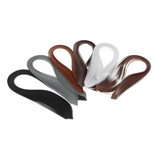 Gadpiparty 720 Stück Quilling Papierstreifen Breit Lang Farben Kaffee Dunkelbraun Hellbraun Klassisch Weiß für DIY Bastelarbeiten Kartendekoration und Kreative Kunstprojekte von Gadpiparty