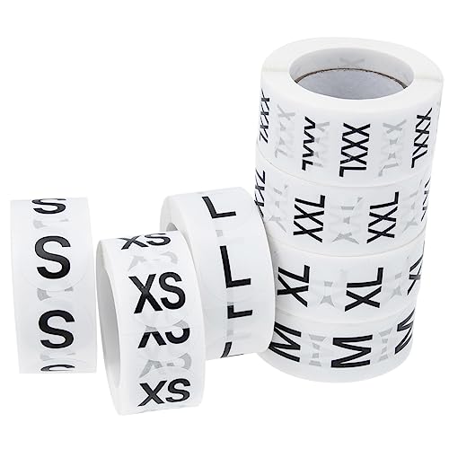 Gadpiparty 7Rollen Kleidung Aufkleber Selbstklebende Etiketten für Bekleidung Klare Druckqualität für Einzelhandel und Organisation von Kleidungsstücken Gadpiparty 7Rollen Kleidung Aufkleber Selbstklebende Etiketten für Bekleidung Klare Druckqualität für Einzelhandel und Organisation von Kleidungsstücken von Gadpiparty