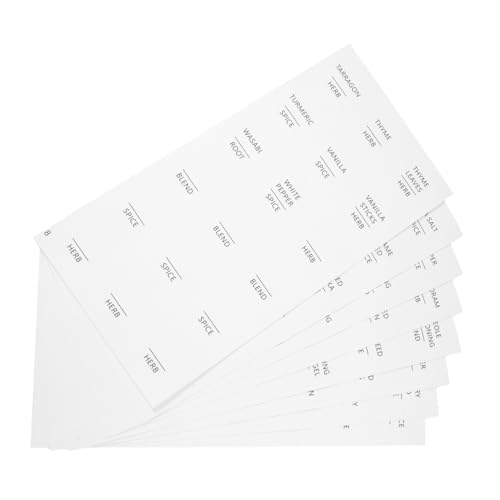 Gadpiparty 8 Blatt Runde Selbstklebende Wasserdichte Gewürzetiketten Weiße Küchenetiketten für Gewürzgläser Vielseitige Aufkleber zur Einfachen Gewürzorganisation und Behälterbeschriftung Gadpiparty 8 Blatt Runde Selbstklebende Wasserdichte Gewürzetiketten Weiße Küchenetiketten für Gewürzgläser Vielseitige Aufkleber zur Einfachen Gewürzorganisation und Behälterbeschriftung von Gadpiparty