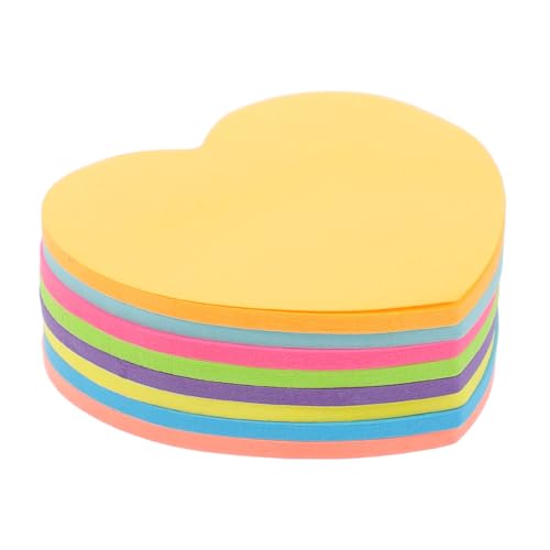 Gadpiparty 8 Liebes-Haft notiz geformt Pads Name Memo-Notizblöcke ästhetisch selbstklebender Hinweisaufkleber Notizblöcke für die Schule Büro-Notizblöcke Memo-Aufkleber Papier von Gadpiparty