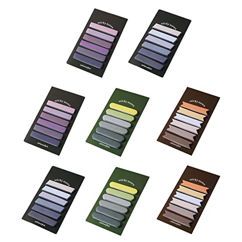 Gadpiparty 8 Sätze Haftnotizen Teiliges Selbstklebender Notizzettel Bunten Farben für Schule und Büro Praktische und Tragbare Memo Pads Leicht und Handlich für Notizen und Markierungen von Gadpiparty