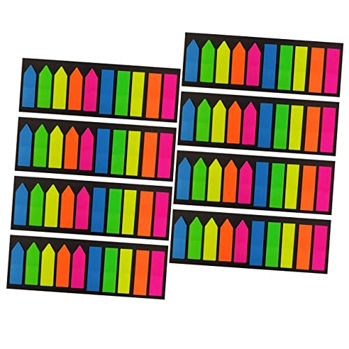 Gadpiparty 8 Sätze Seitenmarker Haftnotizen von Bunten Selbstklebenden Lesezeichen Schule Büro und Persönliche Notizen Einfach zu Schreiben Lagern von Gadpiparty