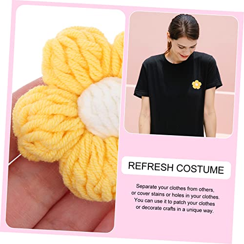 Gadpiparty 8 Stck. Handgefertigte Chenille Häkelblumen Weiß Gelb Leichte Diy Applikationen für Kleidung Taschen Handyhüllen Dekorative Blüten für Broschen und Bastelarbeiten Gadpiparty 8 Stck. Handgefertigte Chenille Häkelblumen Weiß Gelb Leichte Diy Applikationen für Kleidung Taschen Handyhüllen Dekorative Blüten für Broschen und Bastelarbeiten von Gadpiparty