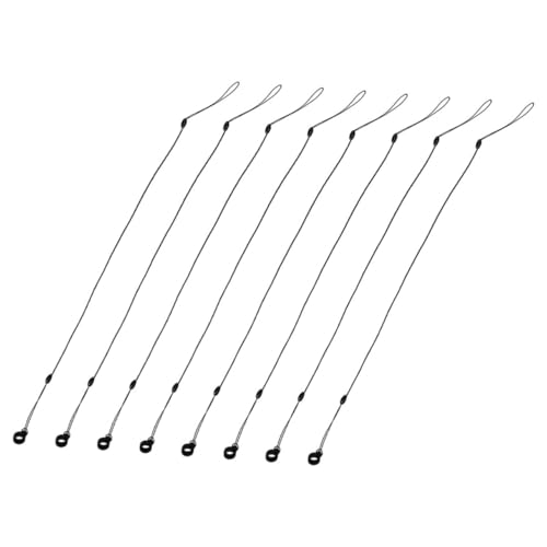 Gadpiparty 8 Stück Anti-verlorenes Stift-lanyard Stifthalterriemen Bleistift-lanyard Lanyard-schlaufe Seillanyard Stiftkette Für Klemmbrett Schlüsselband Für Stifthalter Halteseil Black Nylon von Gadpiparty