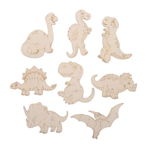 Gadpiparty 8 Stück Dinosaurier Dekorationen Aus Holz Kinderspielzeug Dinosaurier Bastelausschnitte Graffiti Kinderhandwerk Rustikale Graffiti Gadpiparty 8 Stück Dinosaurier Dekorationen Aus Holz Kinderspielzeug Dinosaurier Bastelausschnitte Graffiti Kinderhandwerk Rustikale Graffiti von Gadpiparty
