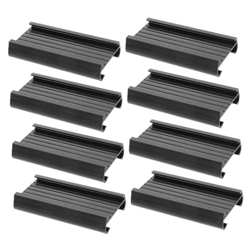 Gadpiparty 8 Stück PVC Etikettenhalter Transparent Wiederverwendbar für Drahtregale und Aufbewahrungsboxen Beschriftbare Regaletiketten für Büro Lager Bibliothek und Haushalt Einfach von Gadpiparty