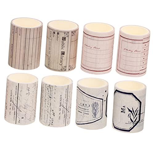 Gadpiparty 8 Stück Retro -Nostalgie und Papierband Journaling-Washi-Tape Washi Tape zum Aufzeichnen Vintage Washi Tape Washi-Klebeband Tagebuch Washi Tape dekorative Bänder Gadpiparty 8 Stück Retro -Nostalgie und Papierband Journaling-Washi-Tape Washi Tape zum Aufzeichnen Vintage Washi Tape Washi-Klebeband Tagebuch Washi Tape dekorative Bänder von Gadpiparty