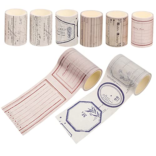 Gadpiparty 8 Stück Retro -nostalgie Und Papierband Dekoratives Klebeband Für Einklebebuch Washi Tape Papierklebeband Selber Machen Klebebänder Für Sammelalben Dekorative Bänder Tagebuchband Gadpiparty 8 Stück Retro -nostalgie Und Papierband Dekoratives Klebeband Für Einklebebuch Washi Tape Papierklebeband Selber Machen Klebebänder Für Sammelalben Dekorative Bänder Tagebuchband von Gadpiparty