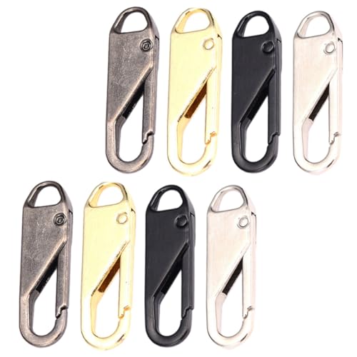 Gadpiparty 8 Stück Teiliges Abnehmbarer Zipper Pulls Metall Reißverschlussanhänger für Taschen Kleidung und Mehr Schwarz Silber Gold Gadpiparty 8 Stück Teiliges Abnehmbarer Zipper Pulls Metall Reißverschlussanhänger für Taschen Kleidung und Mehr Schwarz Silber Gold von Gadpiparty