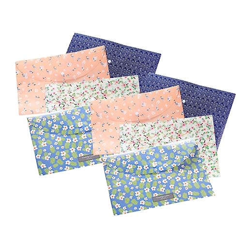Gadpiparty 8 Stück Teiliges Dokumentenmappe mit Blumenmuster Praktische Datei Organizer für Zuhause Büro und Schule Zufällige Farben Langlebiges Leicht und Tragbar für von Gadpiparty