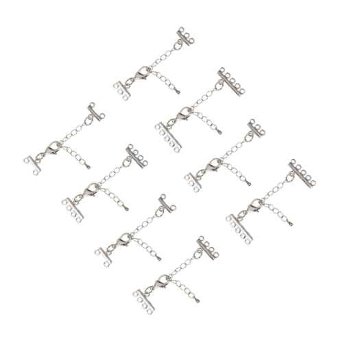 Gadpiparty 8 Stück Teiliges Edelstahl Kettenverlängerungs Verstellbaren Schmuckverbinder für Halsketten Armbänder Fußkettchen DIY Schmuckzubehör Langlebig und Praktisch Gadpiparty 8 Stück Teiliges Edelstahl Kettenverlängerungs Verstellbaren Schmuckverbinder für Halsketten Armbänder Fußkettchen DIY Schmuckzubehör Langlebig und Praktisch von Gadpiparty