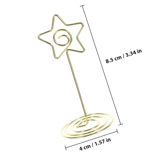 Gadpiparty 8 Stück Teiliges Goldene Herz Stern-form Tischkartenhalter Stabiles Design für Hochzeit Party Memo Notizen und Bildhalter Gadpiparty 8 Stück Teiliges Goldene Herz Stern-form Tischkartenhalter Stabiles Design für Hochzeit Party Memo Notizen und Bildhalter von Gadpiparty