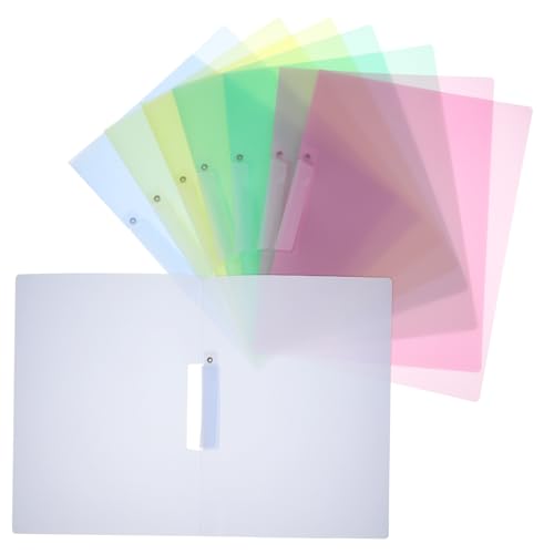 Gadpiparty 8 Stück Teiliges Kunststoff Aktenordner mit Schwingclip Robuste PP Dokumentenordner für Büro Schule Platzsparende Elegante Datei Organizer zur Professionellen von Gadpiparty
