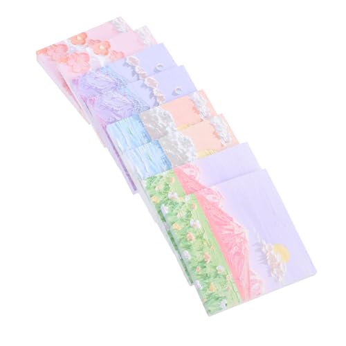 Gadpiparty 8 Stück Teiliges Memo Pad mit Ölgemälde Motiven Selbstklebende Haftnotizen für Büro Schule Diy Notizen Praktische Dekorative Zettel für To Do Listen und Nachrichten von Gadpiparty