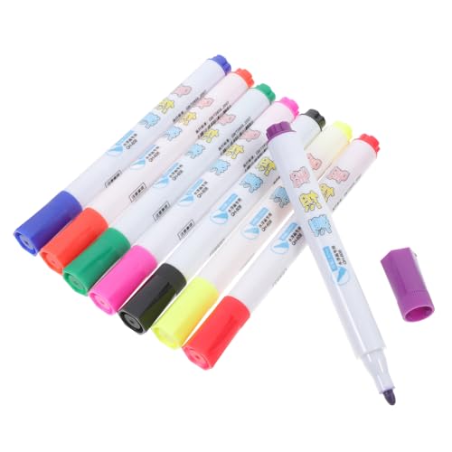 Gadpiparty 8 Stück Teiliges Schwimmende Malstifte für Wasserlösliche Marker Wiederverwendbar für Wasserzeichnungen für Malmatte und Spaß im Wasser von Gadpiparty