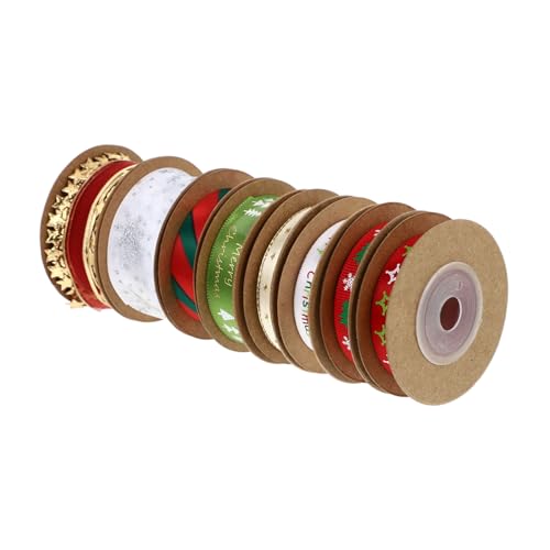 Gadpiparty 8 Stück Weihnachtsdeko Schleifenband Set Teiliges Geschenkband für Festliche Verpackungen Bunte Ribbons für Diy Weihnachtsdekoration und Kreative Bastelprojekte Gadpiparty 8 Stück Weihnachtsdeko Schleifenband Set Teiliges Geschenkband für Festliche Verpackungen Bunte Ribbons für Diy Weihnachtsdekoration und Kreative Bastelprojekte von Gadpiparty