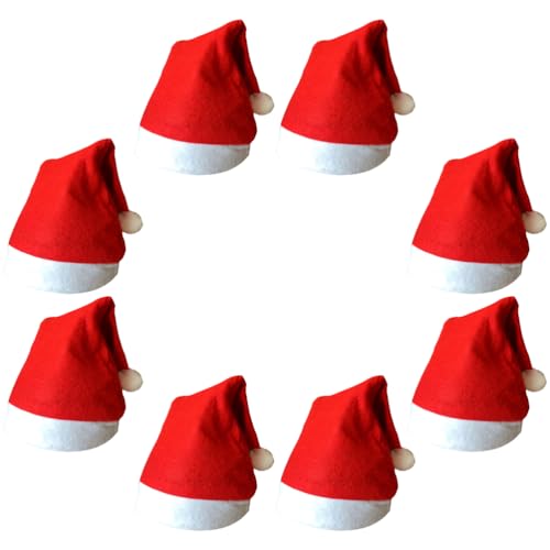 Gadpiparty 8 Stück Weihnachtsmützen für Erwachsene, Unisex, Samt, Komfort, Extra Dickes Fell, Weihnachten für Neujahr, Festliche Party Gadpiparty 8 Stück Weihnachtsmützen für Erwachsene, Unisex, Samt, Komfort, Extra Dickes Fell, Weihnachten für Neujahr, Festliche Party von Gadpiparty