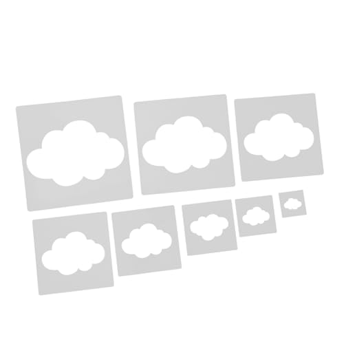 Gadpiparty 8 Stück Wiederverwendbare Malschablonen Wolkenvorlagen Aus Kunststoff Zum Bemalen Von Wänden Und Möbeln – Niedliche Und Minimalistische Zeichenschablonen Zum Basteln Gadpiparty 8 Stück Wiederverwendbare Malschablonen Wolkenvorlagen Aus Kunststoff Zum Bemalen Von Wänden Und Möbeln – Niedliche Und Minimalistische Zeichenschablonen Zum Basteln von Gadpiparty
