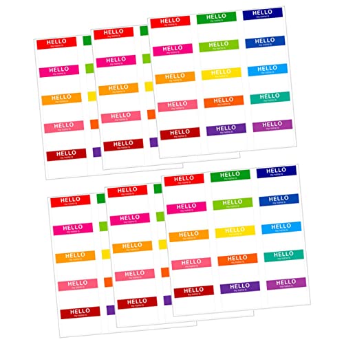 Gadpiparty 80 Blatt Bunte Beschreibbare Namensetiketten Aufkleber Farben Selbstklebende Vielseitige Papieretiketten für Schule Büro Klassifizierung mit Je Aufklebern Gadpiparty 80 Blatt Bunte Beschreibbare Namensetiketten Aufkleber Farben Selbstklebende Vielseitige Papieretiketten für Schule Büro Klassifizierung mit Je Aufklebern von Gadpiparty