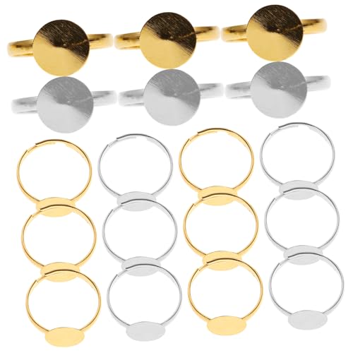 Gadpiparty 80 Stück DIY Ring Basis Metallringe für Schmuckherstellung und Goldringe für Bastelprojekte und Ringdesigns Gadpiparty 80 Stück DIY Ring Basis Metallringe für Schmuckherstellung und Goldringe für Bastelprojekte und Ringdesigns von Gadpiparty
