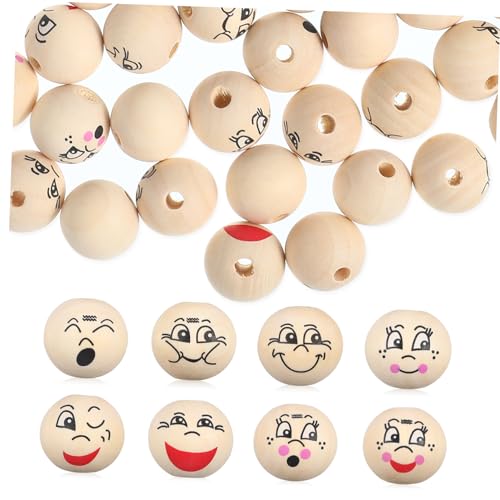 Gadpiparty 80 Stück -Holzperlen Abstandshalter lächeln Spacer Perlen sortiert bunt geformt UV Holzperlen für Armbänder Lose Perlen lose runde Perlen kleine Holzperlen Gadpiparty 80 Stück -Holzperlen Abstandshalter lächeln Spacer Perlen sortiert bunt geformt UV Holzperlen für Armbänder Lose Perlen lose runde Perlen kleine Holzperlen von Gadpiparty