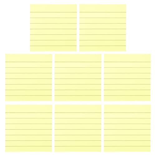 Gadpiparty 800 Blatt Selbstklebende Notizzettel Liniert Fluoreszierend Gelb für Bürobedarf und Organisation Selbstklebende Haftnotizen für Zuhause und Schule von Gadpiparty