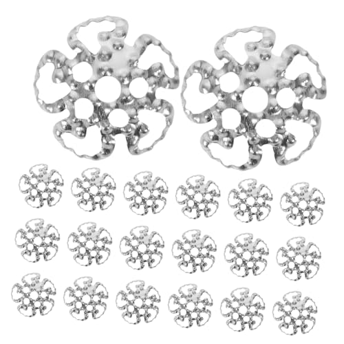 Gadpiparty 800 Stück Metall Perlenkappen mit Schneeflocken Hohl Design Langlebige Vintage Spacer Caps für DIY Schmuckherstellung Geeignet für Armbänder Halsketten und Ohrringe Gadpiparty 800 Stück Metall Perlenkappen mit Schneeflocken Hohl Design Langlebige Vintage Spacer Caps für DIY Schmuckherstellung Geeignet für Armbänder Halsketten und Ohrringe von Gadpiparty