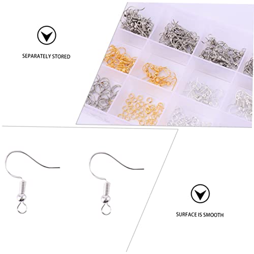 Gadpiparty 800 Stück Ohrhaken Schmuckteile DIY Ohrschmuck Zubehörset Metall Papier Kunststoff Mixfarbig für Schmuckherstellung Basteln von Gadpiparty