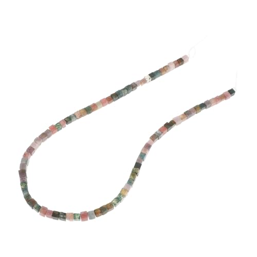 Gadpiparty 85 Stück Quadratische spärliche Perlen Schmuck Steinperlen Quarz Perlen Masse Herstellung Bastelstein selber machen selbstgemachter Stein Würfel Kies Lose Perlen Naturstein von Gadpiparty