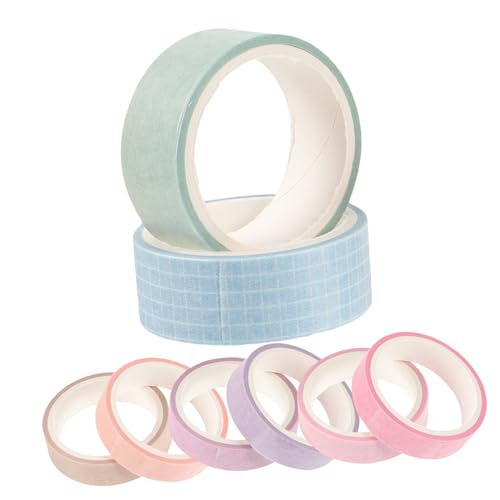 Gadpiparty 8Rollen Washi Tape Dekobänder für Scrapbooking Journaling und DIY Kunstprojekte Klebeband für Geschenkverpackungen und Bastelideen von Gadpiparty