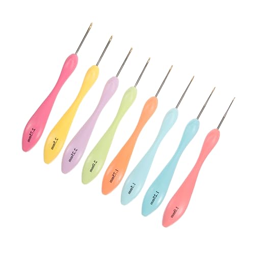 Gadpiparty 8Stücke Ergonomisches Teiliges Häkelset Häkelnadeln mit Gebogenem Griff für Anfänger und Fortgeschrittene Decken Perücken Hüte und Schals Tragbar Langlebig Gadpiparty 8Stücke Ergonomisches Teiliges Häkelset Häkelnadeln mit Gebogenem Griff für Anfänger und Fortgeschrittene Decken Perücken Hüte und Schals Tragbar Langlebig von Gadpiparty