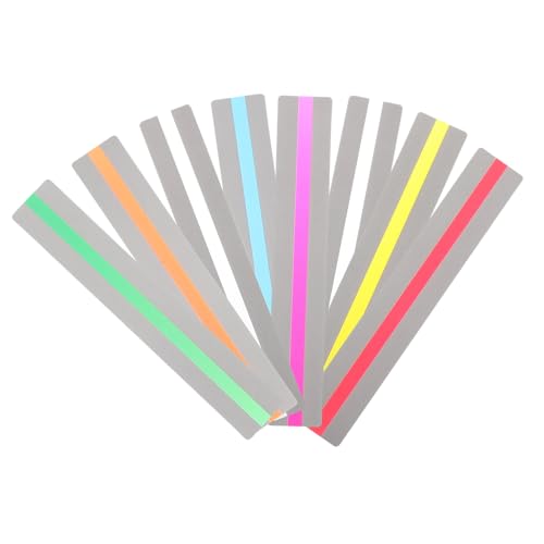 Gadpiparty 8Stücke Lesehilfe Führungsstreifen Leselineale für Vielseitige Buchmarkierungen und Tracking Hilfen für Hardcover Taschenbücher und Books von Gadpiparty