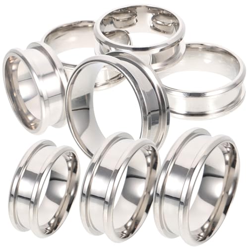 Gadpiparty 8 Stück Farbiger Ring Aus Titanstahl Gerillt Schlicht Fingerring Herstellung Von Rohlingen Schmuckrohlinge Gerillte Ringe Stahl-Bastelringe Ringrohlinge Gadpiparty 8 Stück Farbiger Ring Aus Titanstahl Gerillt Schlicht Fingerring Herstellung Von Rohlingen Schmuckrohlinge Gerillte Ringe Stahl-Bastelringe Ringrohlinge von Gadpiparty