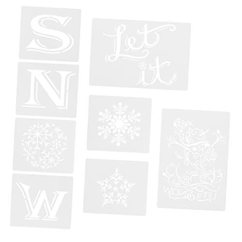 Gadpiparty 8Stücke Teiliges Weihnachts Schablonen für DIY Projekte Wiederverwendbare Malvorlagen für Bastelarbeiten und Festliche Dekorationen für Wandgestaltung Gadpiparty 8Stücke Teiliges Weihnachts Schablonen für DIY Projekte Wiederverwendbare Malvorlagen für Bastelarbeiten und Festliche Dekorationen für Wandgestaltung von Gadpiparty