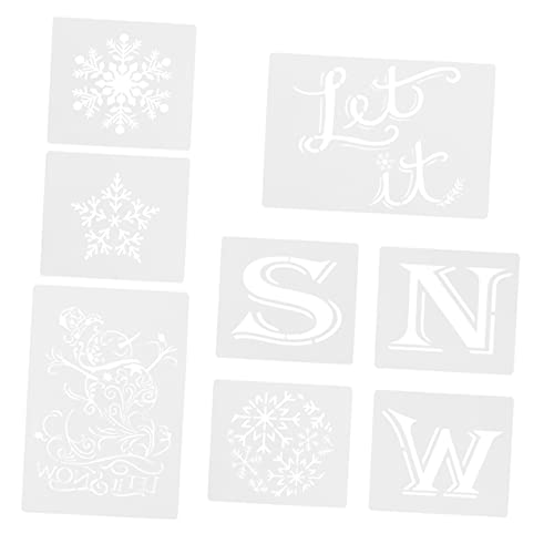 Gadpiparty 8Stücke Weihnachts Schablonen Wiederverwendbare Malvorlagen für DIY Dekoration und Vorlage für Kinderzeichnungen von Gadpiparty
