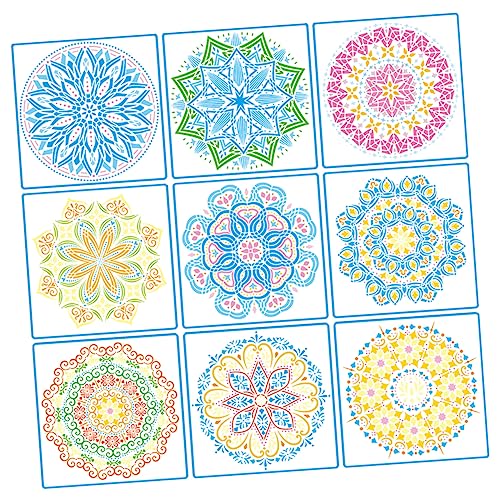 Gadpiparty 9 Blätter Mandala Schablonen Große Wand und Fußbodenmalvorlagen für Wandgestaltung Diy Projekte und Home Decor für Fliesen Möbel und Mehr Gadpiparty 9 Blätter Mandala Schablonen Große Wand und Fußbodenmalvorlagen für Wandgestaltung Diy Projekte und Home Decor für Fliesen Möbel und Mehr von Gadpiparty