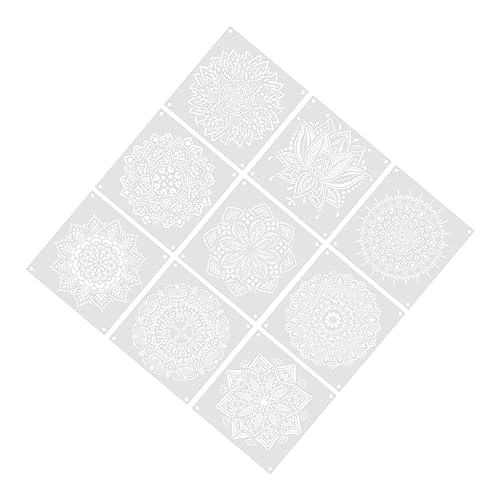 Gadpiparty 9 Blätter Mandala Vorlagen Lineal Wiederverwendbare Teenager Schablonen Kleine Schablonen Praktische Blumen Schablonen Praktische Schablonen Tragbare Teenager Schablonen Gadpiparty 9 Blätter Mandala Vorlagen Lineal Wiederverwendbare Teenager Schablonen Kleine Schablonen Praktische Blumen Schablonen Praktische Schablonen Tragbare Teenager Schablonen von Gadpiparty