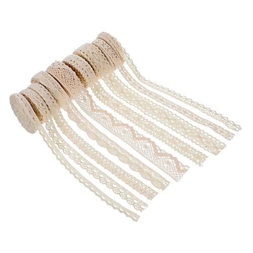 Gadpiparty 9 Rollen Baumwoll Lace für Diy Kleidung Deko Vielseitiges Spitzenband für Kreative Bastelprojekte für Nähen Scrapbooking und Geschenkverpackungen Gadpiparty 9 Rollen Baumwoll Lace für Diy Kleidung Deko Vielseitiges Spitzenband für Kreative Bastelprojekte für Nähen Scrapbooking und Geschenkverpackungen von Gadpiparty