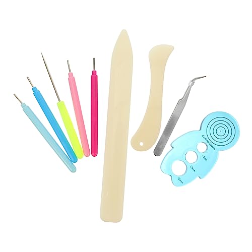 Gadpiparty 9 Stück Multifunktionales Teiliges Quilling Werkzeug Set Edelstahl Rostfrei Ergonomische Nadelstifte für Papierkunst Diy für Anfänger und Bastelfans von Gadpiparty