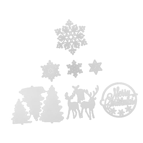 Gadpiparty 9 Stück Teiliges Carbon Stahl Weihnachts Stanzformen für Papierbasteln DIY Handwerk Schablonen Schneeflocken Elch Buchstaben Weihnachtsbaum für Scrapbooking Kartengestaltung Gadpiparty 9 Stück Teiliges Carbon Stahl Weihnachts Stanzformen für Papierbasteln DIY Handwerk Schablonen Schneeflocken Elch Buchstaben Weihnachtsbaum für Scrapbooking Kartengestaltung von Gadpiparty