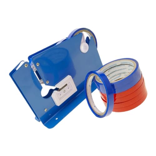 Gadpiparty 9 Stück Teiliges Klebeband Cutter mit Spender Verpackungsmaschine für Lebensmittel Versand für Druckverschlussbeutel und Vakuumbeutel von Gadpiparty