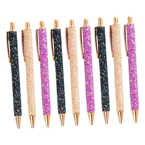 Gadpiparty 9 Stück Teiliges Mehrfarbiger Einziehbarer Kugelschreiber mit Glitzer-metallgehäuse Schwarze Tinte Niedliche Cartoon-formen für Lehrerinnen Schule Büro und Partys Gadpiparty 9 Stück Teiliges Mehrfarbiger Einziehbarer Kugelschreiber mit Glitzer-metallgehäuse Schwarze Tinte Niedliche Cartoon-formen für Lehrerinnen Schule Büro und Partys von Gadpiparty