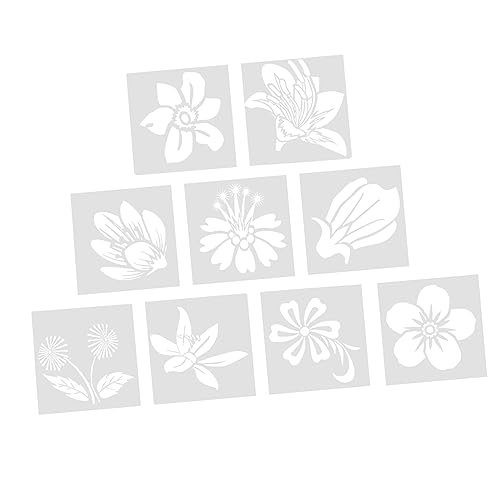 Gadpiparty 9 Stück Teiliges Schablonen für Wiederverwendbare Bastelschablonen zum Zeichnen und Malen für DIY Projekte und Kreative Aktivitäten von Gadpiparty