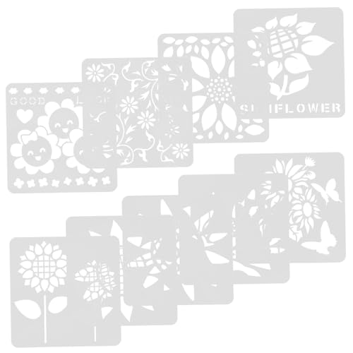 Gadpiparty 9 Stück Teiliges Sonnenblumen Schablonenset für Malprojekte Wiederverwendbare Bastelschablonen für Wanddekoration Diy und Scrapbooking mit Einzigartigen Blumenmotiven Gadpiparty 9 Stück Teiliges Sonnenblumen Schablonenset für Malprojekte Wiederverwendbare Bastelschablonen für Wanddekoration Diy und Scrapbooking mit Einzigartigen Blumenmotiven von Gadpiparty