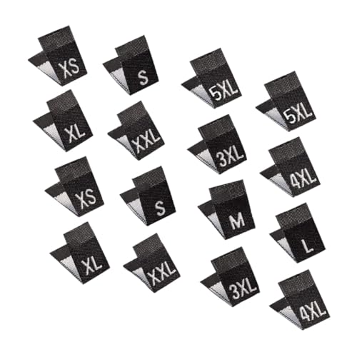 Gadpiparty 900 Stück Kleidungsgrößen Etiketten Waschbar Gewebte Größenlabels für Xs bis Schwarze Stoffgrößenmarken zum Aufnähen für Damen und Herrenbekleidung Praktische Textilgrößen Tags Gadpiparty 900 Stück Kleidungsgrößen Etiketten Waschbar Gewebte Größenlabels für Xs bis Schwarze Stoffgrößenmarken zum Aufnähen für Damen und Herrenbekleidung Praktische Textilgrößen Tags von Gadpiparty