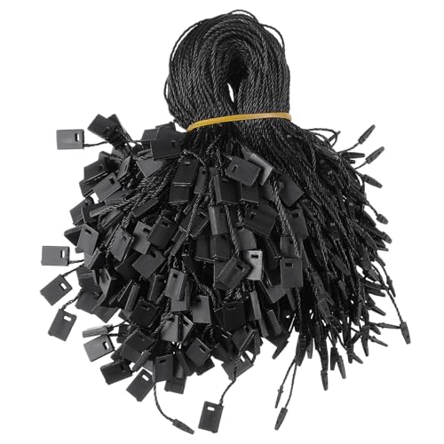 Gadpiparty 950 Stück Kunststoff Etiketten Schnur Nylon Schnur Snap Lock Pin Loop Befestigungsband Schwarz für Preisetiketten Tag Anzeigen und Bekleidungslabel Gadpiparty 950 Stück Kunststoff Etiketten Schnur Nylon Schnur Snap Lock Pin Loop Befestigungsband Schwarz für Preisetiketten Tag Anzeigen und Bekleidungslabel von Gadpiparty