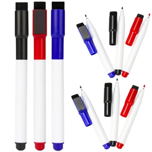 Gadpiparty 9Stücke Magnetische Trockene Löschmarker für Abwischbare Marker für Whiteboards für Schule Büro und Zuhause Fördert Kreativität von Gadpiparty