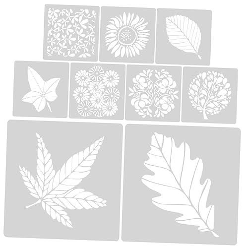 Gadpiparty 9Stücke Teiliges Blumenschablonen für Wandmalerei Wiederverwendbare Wandschablonen für DIY Dekoration für Scrapbooking und Möbelgestaltung Geruchlos und Leicht Gadpiparty 9Stücke Teiliges Blumenschablonen für Wandmalerei Wiederverwendbare Wandschablonen für DIY Dekoration für Scrapbooking und Möbelgestaltung Geruchlos und Leicht von Gadpiparty